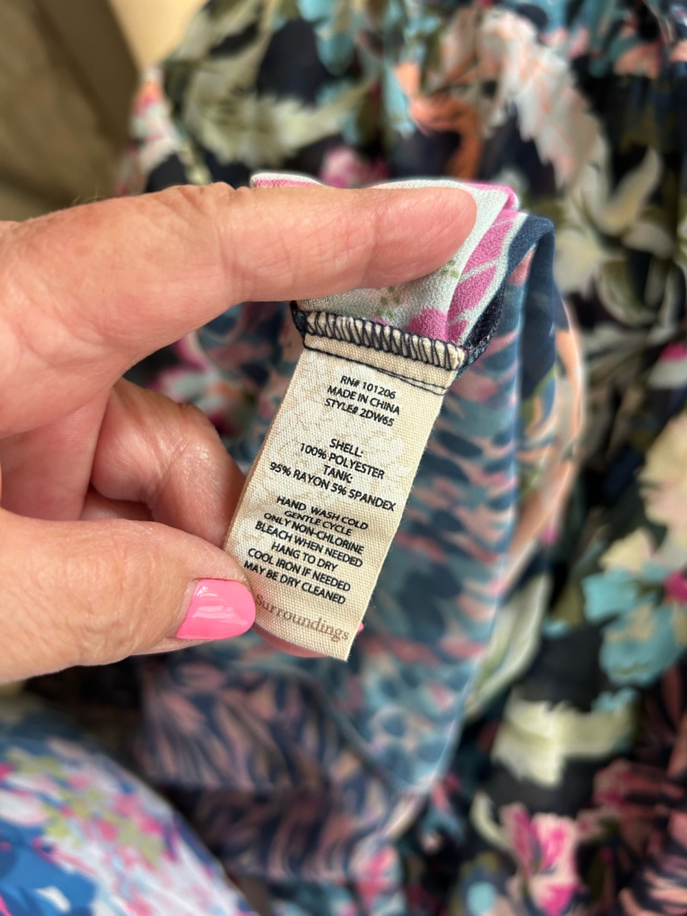 Soft Surroundings Multicolor Floral & Zebra Print Button-Front Maxi Dress - Picture 9 of 9
